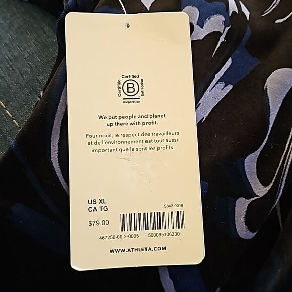 ATHLETA Exhilarate Velvet Crop A-C, Size Extra Large,  NWT - Picture 5 of 10